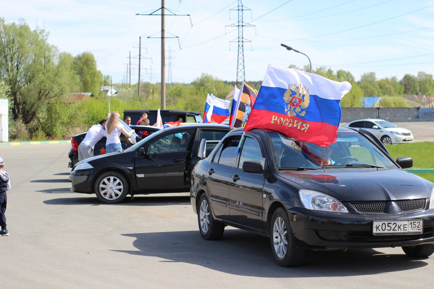 На День Победы в Выксе прошел автопробег